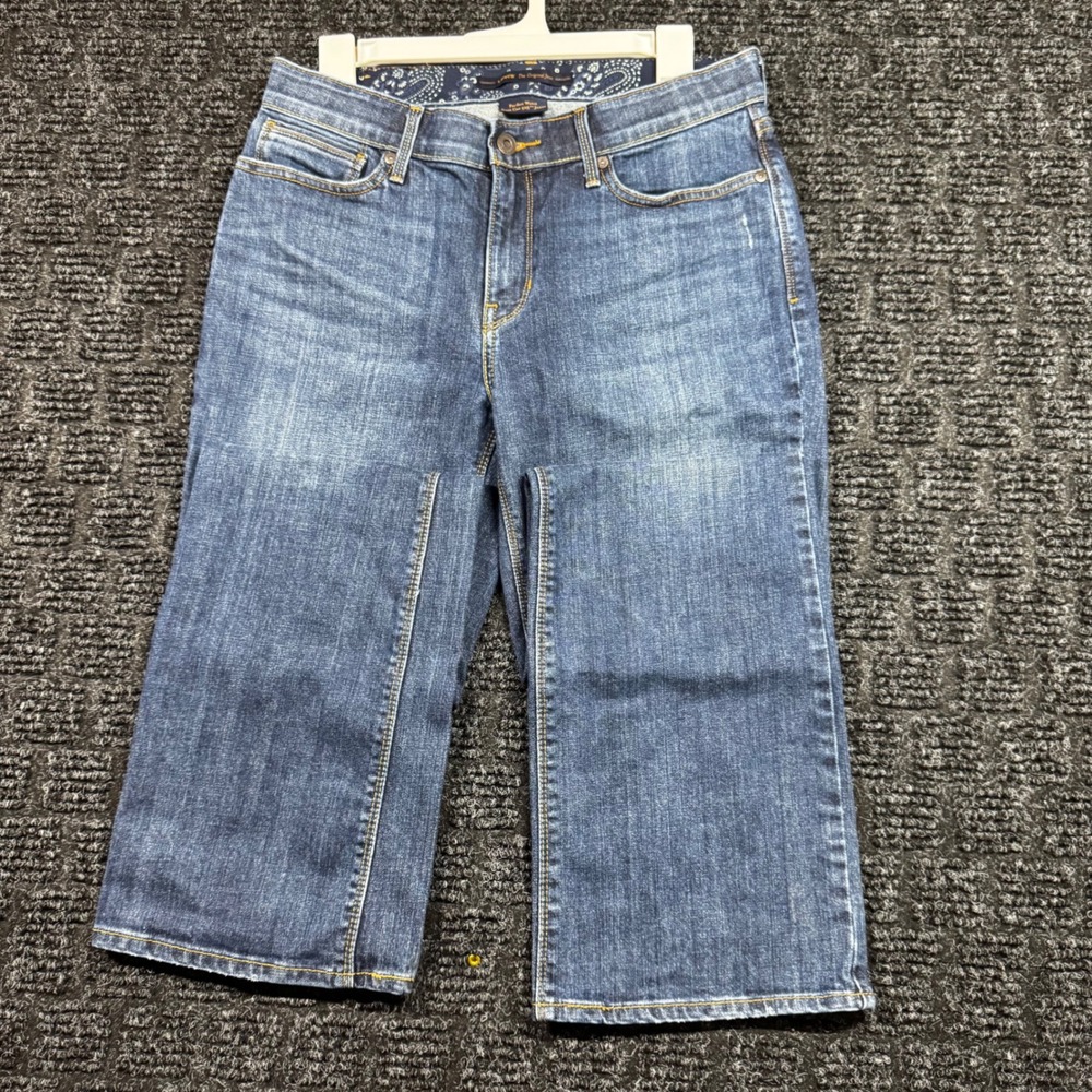 Levis 525 Perfect Waist Bootcut Jeans Medium Wash Blue Denim Size 10M